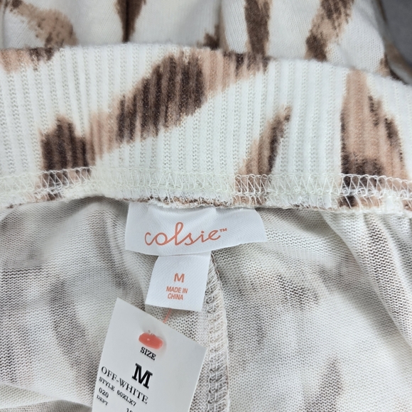 Colsie 3-Piece Pajama Set Animal Print Medium Lounge Set - Picture 12 of 16